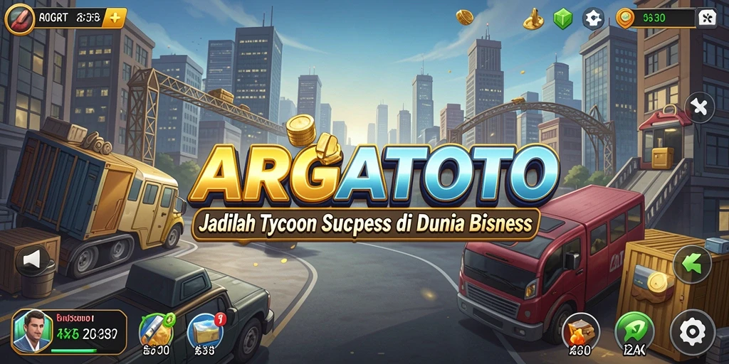 Gameplay seru ARGATOTO menampilkan manajemen bisnis yang menarik.