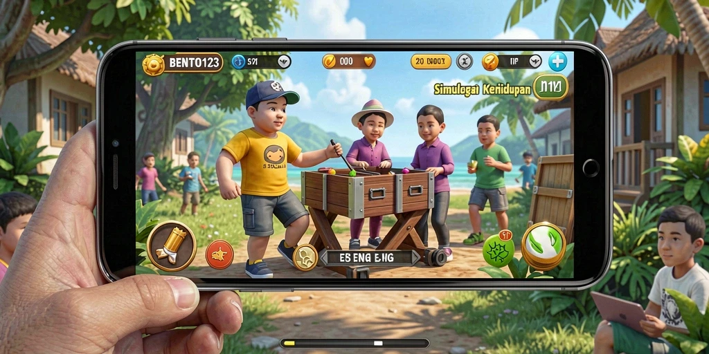 Screenshot BENTO123 menampilkan gameplay simulasi yang menarik dan interaktif.