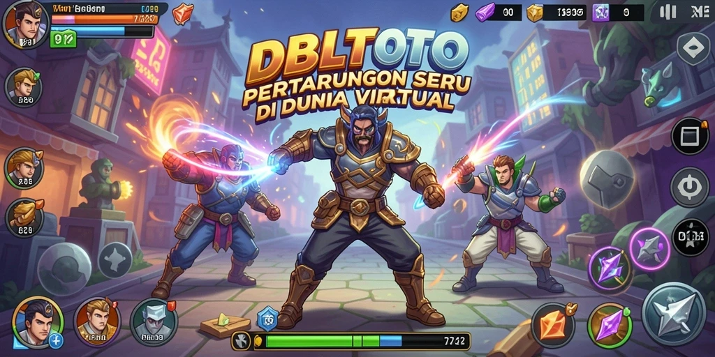 Screenshot menarik dari permainan DBLTOTO yang menampilkan aksi pertarungan.