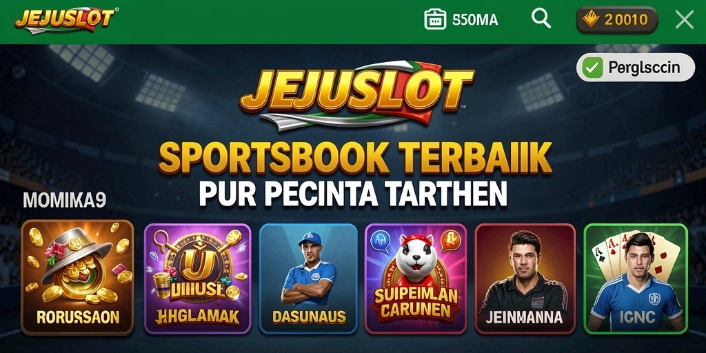 Tampilan gameplay JEJUSLOT yang menarik dan interaktif untuk taruhan olahraga.