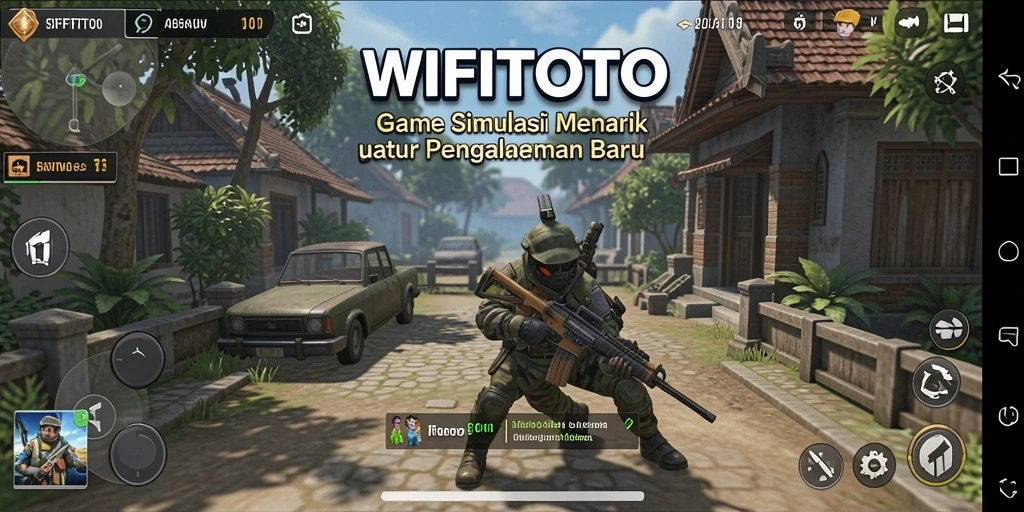 Screenshot gameplay WIFITOTO yang menunjukkan interaksi karakter dan lingkungan.